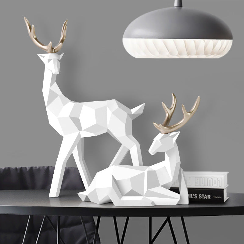 Modern Deer Sculpture 