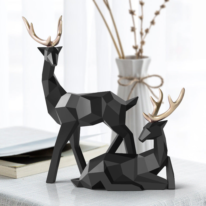 Modern Deer Sculpture 
