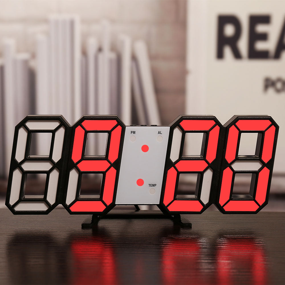 3D Silent Digital Clock