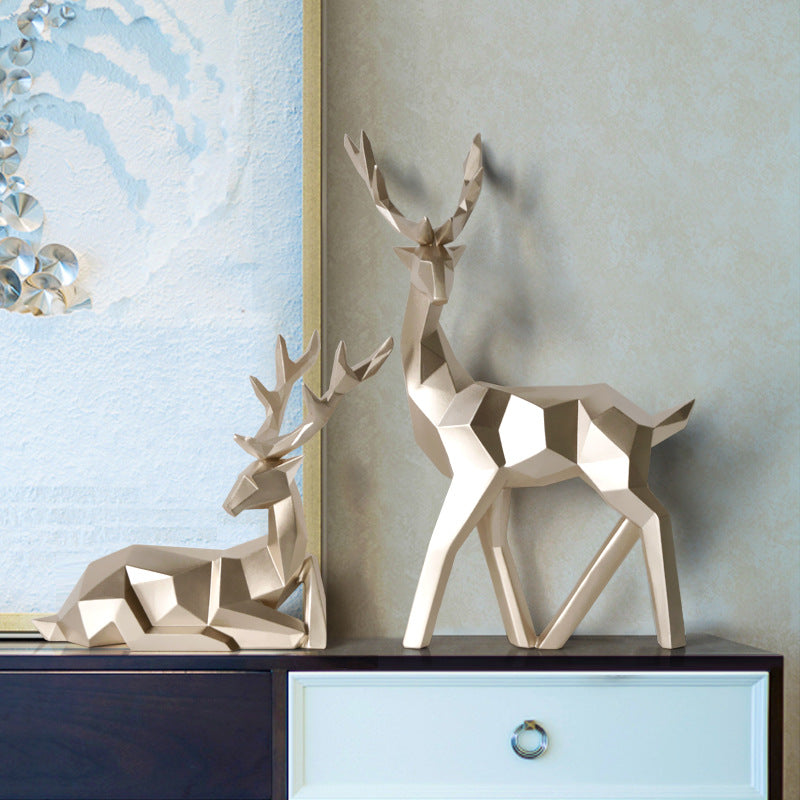 Modern Deer Sculpture 