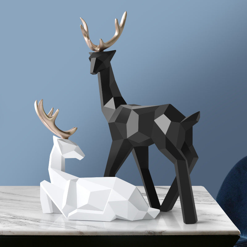 Modern Deer Sculpture 