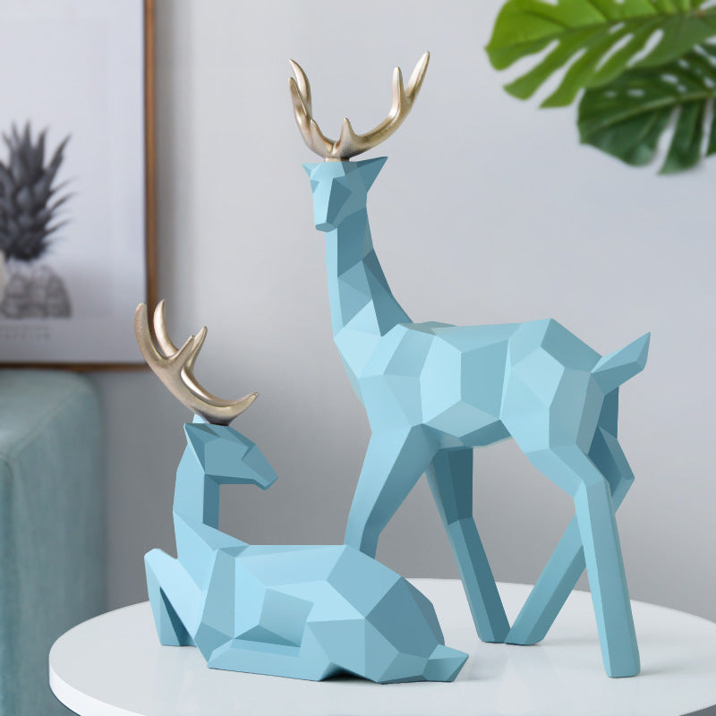 Modern Deer Sculpture 