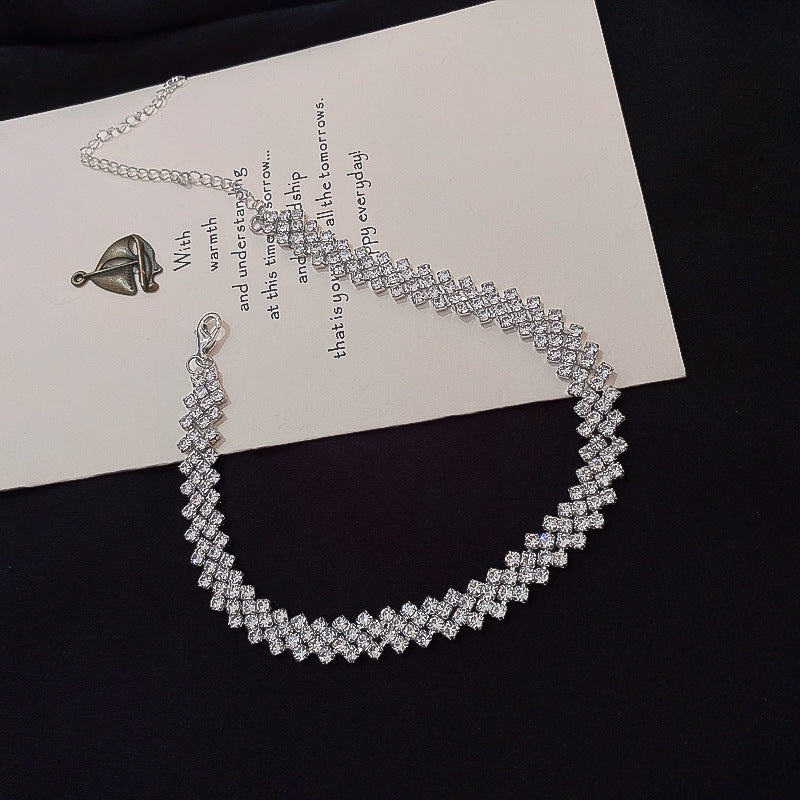 Rhinestone Chain Necklace