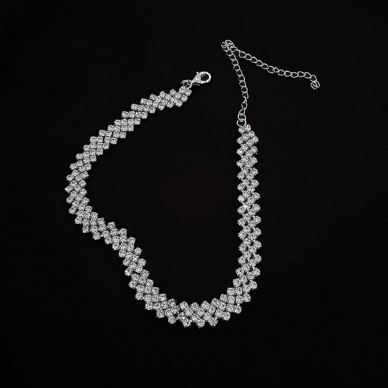 Rhinestone Chain Necklace
