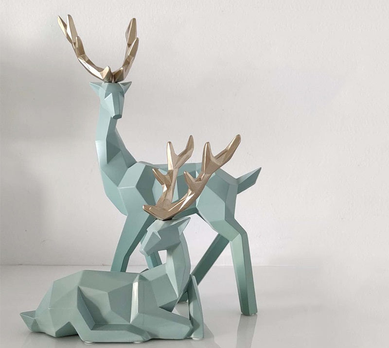 Modern Deer Sculpture 