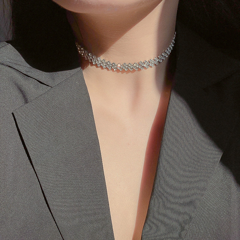 Rhinestone Chain Necklace
