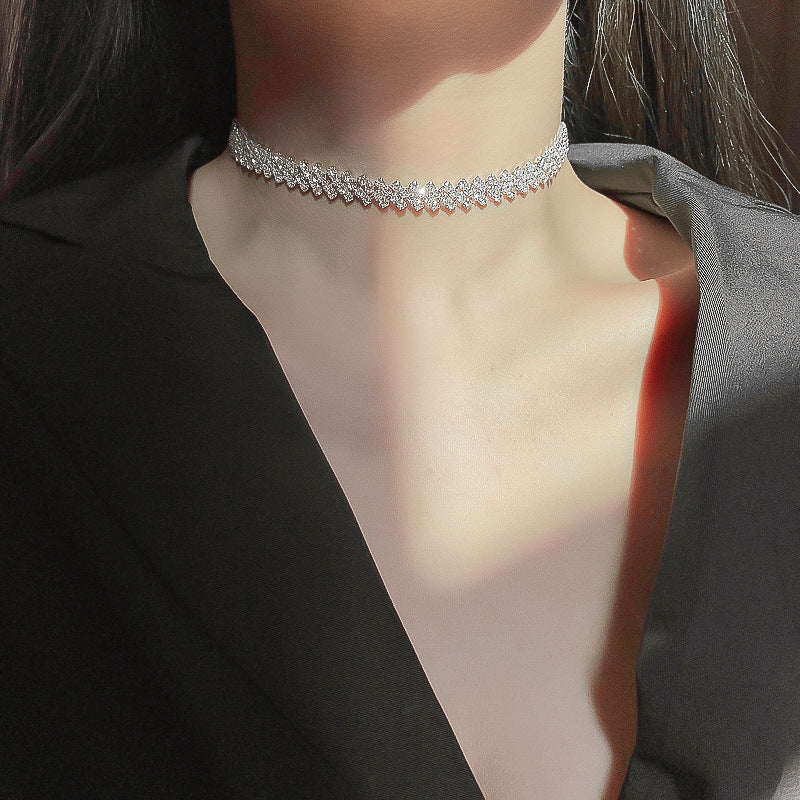 Rhinestone Chain Necklace